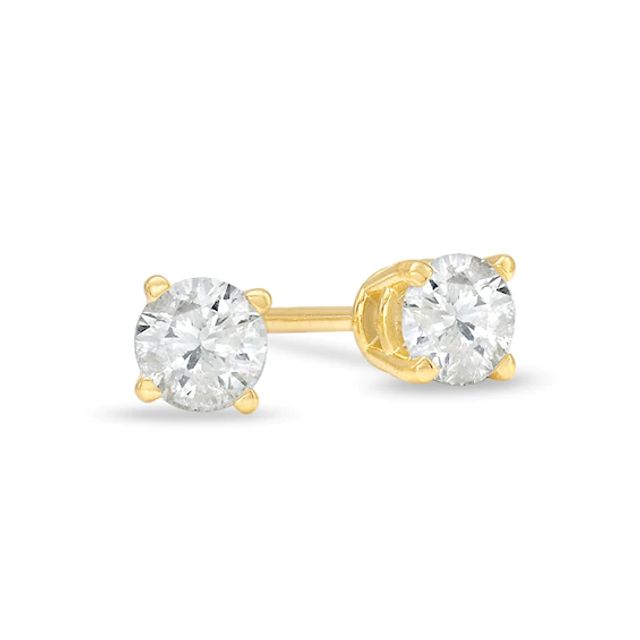 3/8 CT. T.w. Diamond Solitaire Stud Earrings in 14K Gold