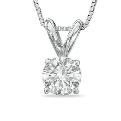 1 CT. Diamond Solitaire Pendant in 14K Gold