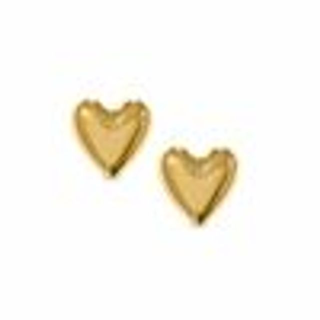 Zales Child's Puffed Heart Pendant in 14K Gold - 13