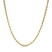 3.0mm Diamond-Cut Rope Chain Necklace in 10K Gold - 22"