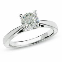 Celebration LuxÂ® CT. Certified Diamond Solitaire Engagement Ring in 18K White Gold (I/Si2