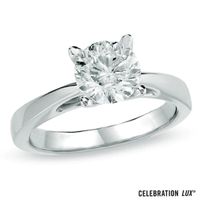 Celebration LuxÂ® CT. Certified Diamond Solitaire Engagement Ring in 14K White Gold (I/Si2