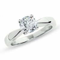 3/4 CT. Certified Diamond Solitaire Engagement Ring in 18K White Gold