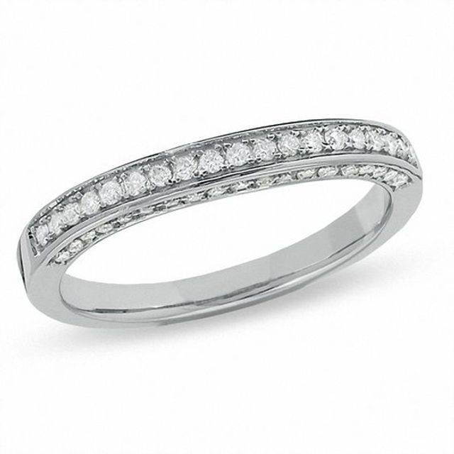 1/4 CT. T.w. Diamond PavÃ© Band in 14K White Gold