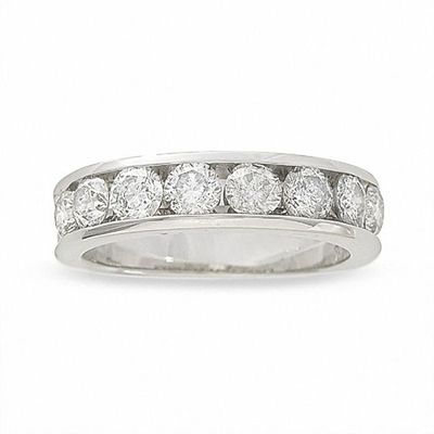 1-1/2 CT. T.w. Diamond Channel Band in 14K White Gold