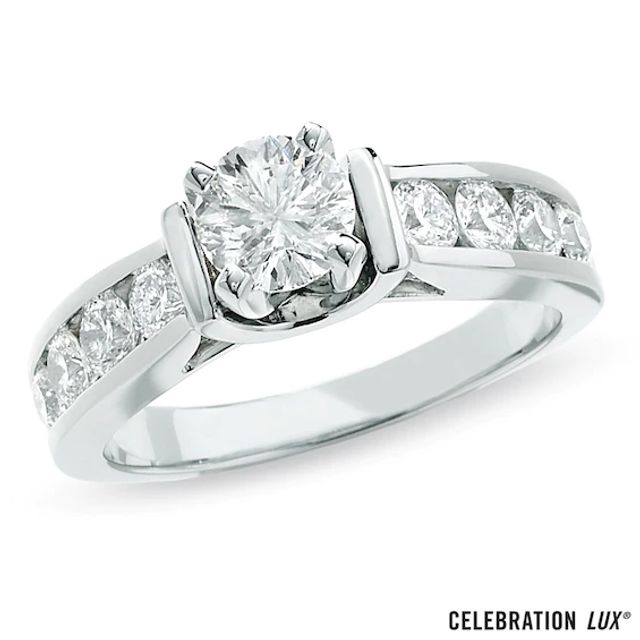 Celebration LuxÂ® 1-1/2 CT. T.w. Diamond Engagement Ring in 18K White Gold (I/Si2)