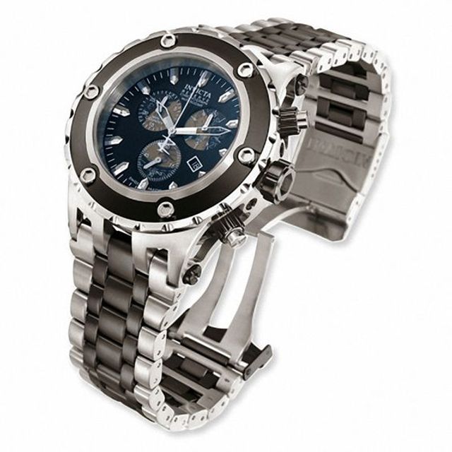 Men's Invicta Subaqua Chronograph Two-Tone Watch with Black Dial (Model: 5216)