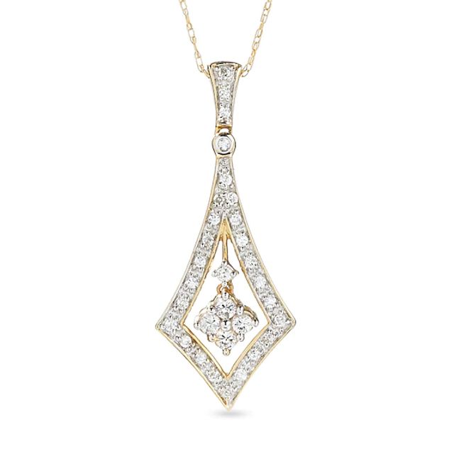 1/4 CT. T.w. Diamond Fashion Pendant in 10K Gold