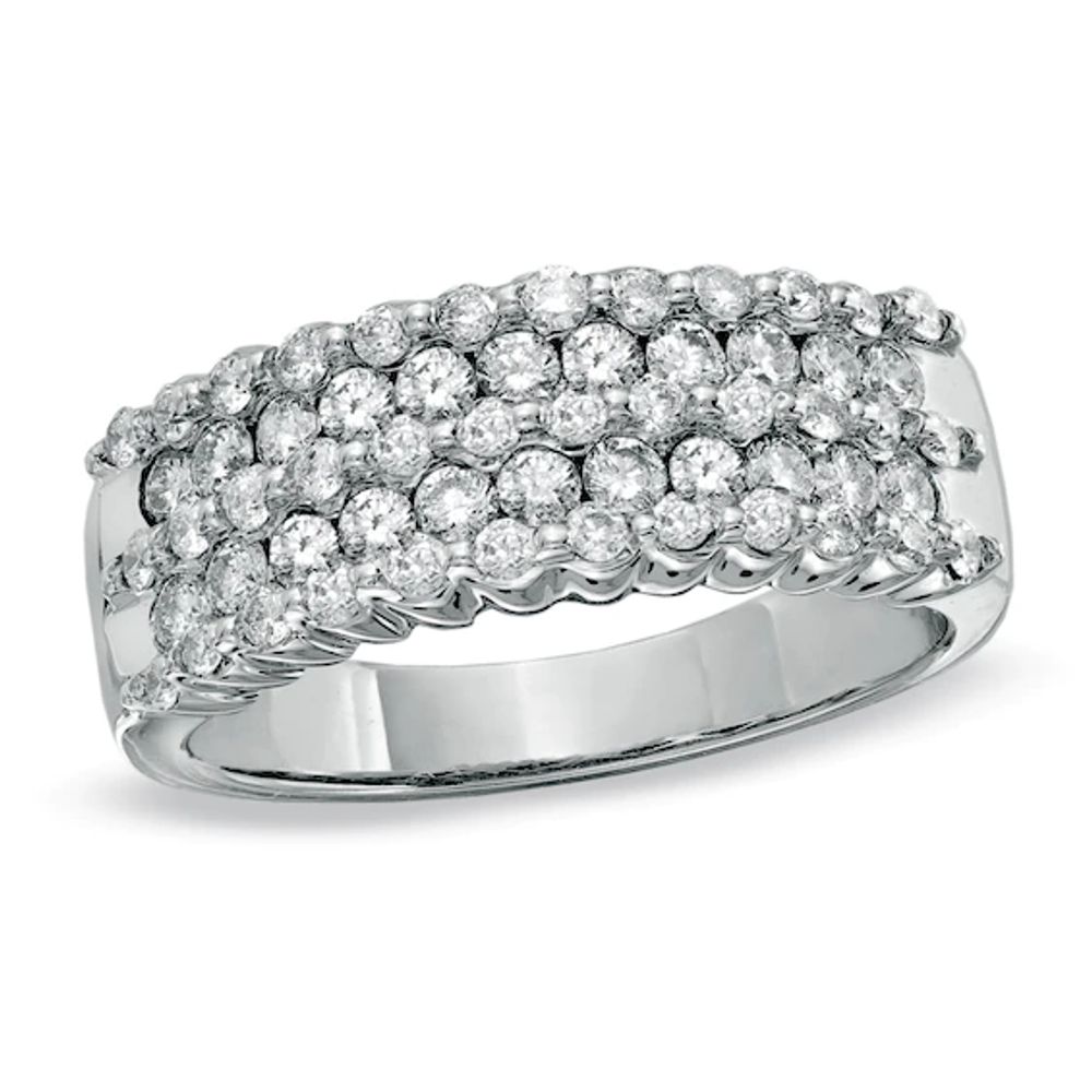 1 CT. T.w. Diamond Band in 14K White Gold