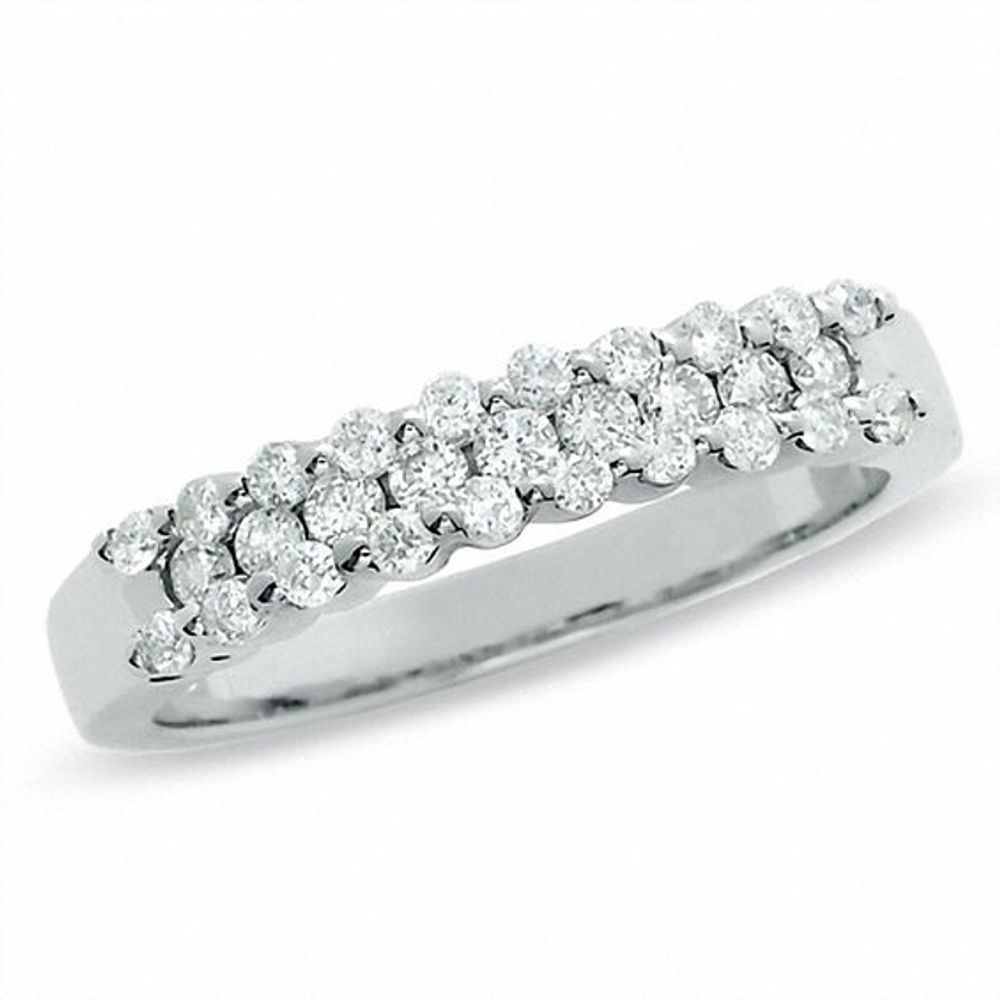 1/2 CT. T.w. Diamond Band in 14K White Gold