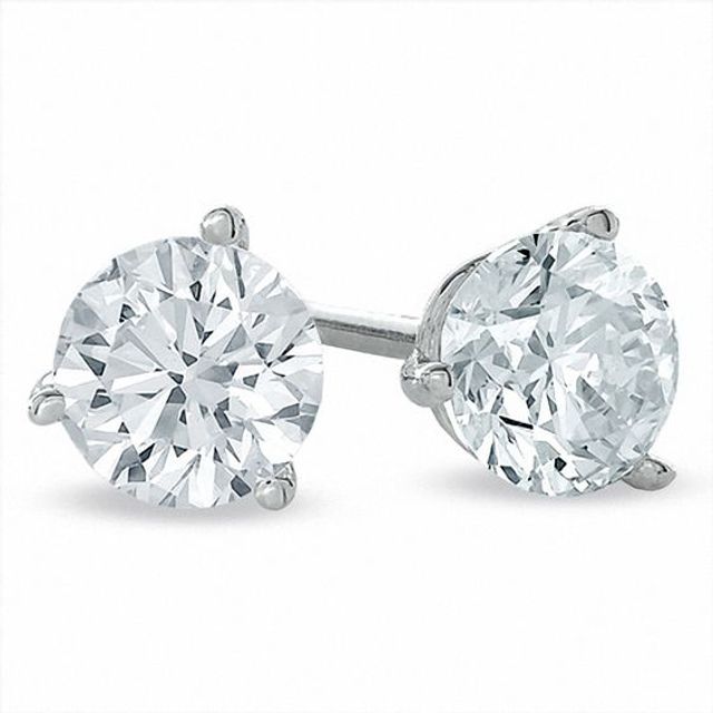 1/2 CT. T.w. Certified Diamond Solitaire Stud Earrings in Platinum (I/Si2)