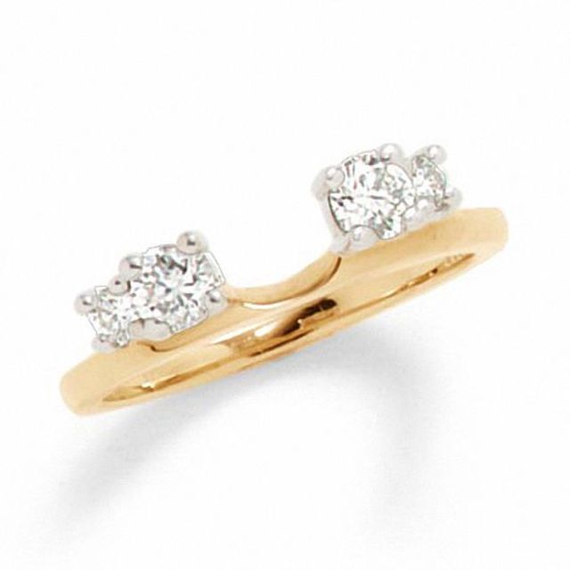 1/2 CT. T.w. Diamond Solitaire Enhancer in 14K Gold