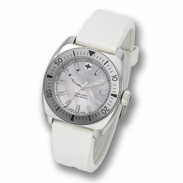 Ladies' Zodiac Desert Falcon Strap Watch with Mother-of-Pearl Dial (Model: Zo4517)