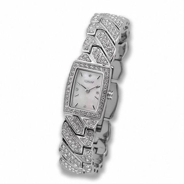 Ladies' Dkny Stainless Steel Bracelet Watch with Crystal Bezel (Model: Ny4411)