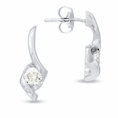 Sirenaâ¢ 1/2 CT. T.w. Diamond Solitaire Stud Earrings in 14K White Gold