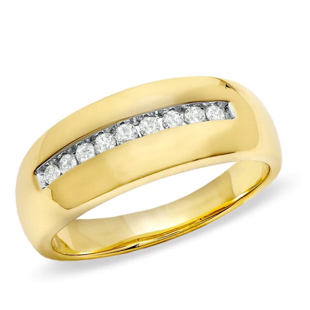 Men's 1/4 CT. T.w. Diamond Band in 14K Gold