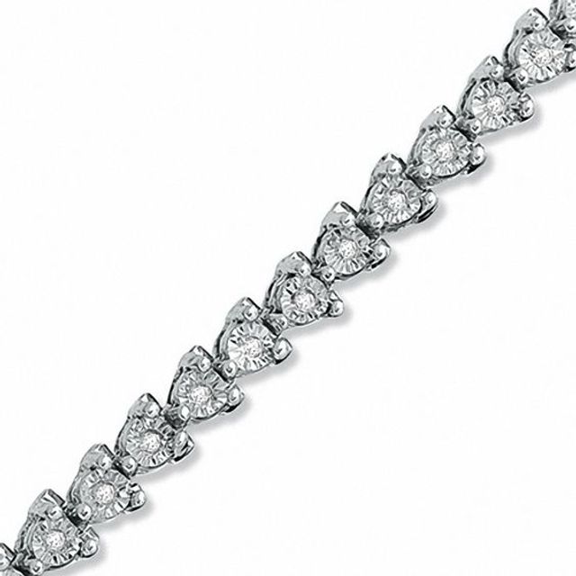 1/4 CT. T.w. Diamond Line Bracelet in Sterling Silver