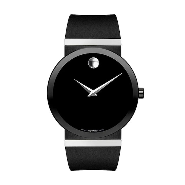 Men's Movado Sapphire Synergy Watch with Black MuseumÂ® Dial (Model: 0606268)