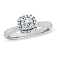 5/8 CT. T.w. Diamond Engagement Ring in 14K White Gold