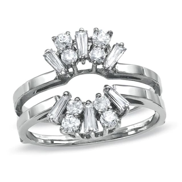 1/2 CT. T.w. Diamond Solitaire Ring Enhancer in 14K White Gold