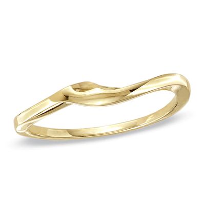 14K Gold Tracer Wedding Band