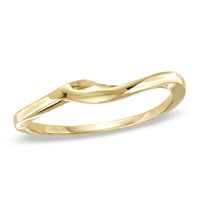 14K Gold Tracer Wedding Band
