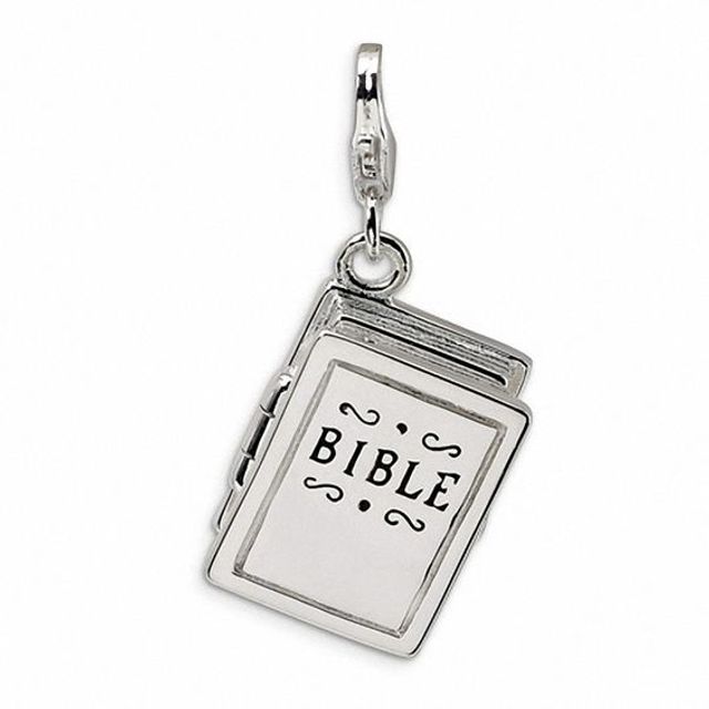 Amore La Vitaâ¢ Opening Bible Charm in Sterling Silver