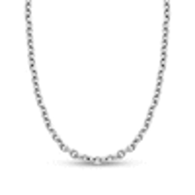 Men's 7.5mm Link Necklace in Stainless Steel - 22"