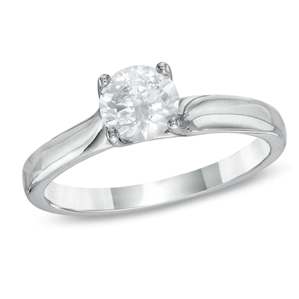 3/4 CT. Certified Diamond Solitaire Engagement Ring in 14K White Gold (I/Si2)
