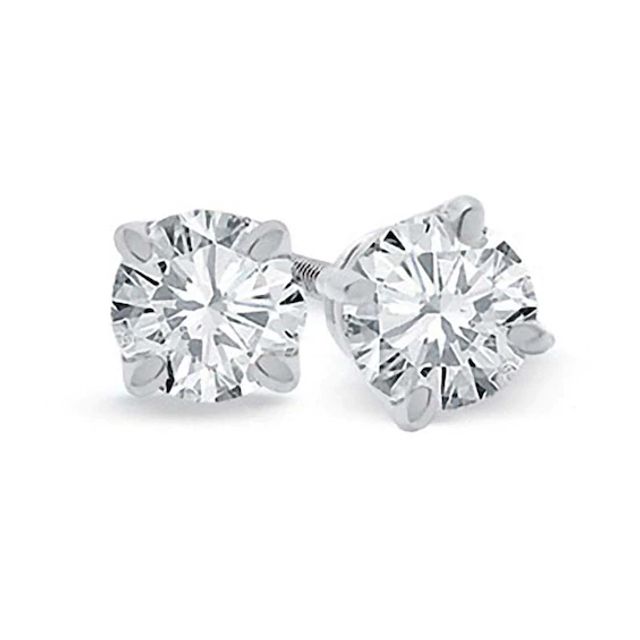 2 CT. T.w. Certified Diamond Solitaire Stud Earrings in Platinum (I/Si2)