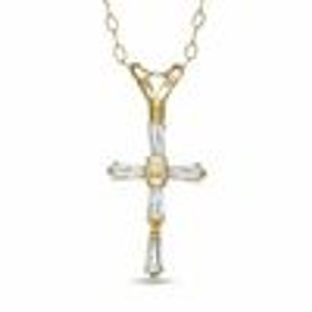 Stainless Steel Infinity Cubic Zirconia Cross Pendant Necklace For Women |  eBay