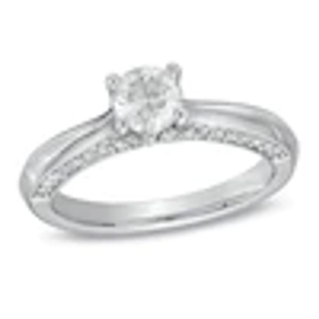1 CT. T.w. Diamond Solitaire Engagement Ring in 14K White Gold