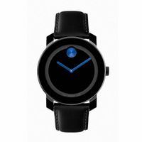 Men's Movado BoldÂ® Blue Watch with Round Black Museum Dial (Model: 3600015)