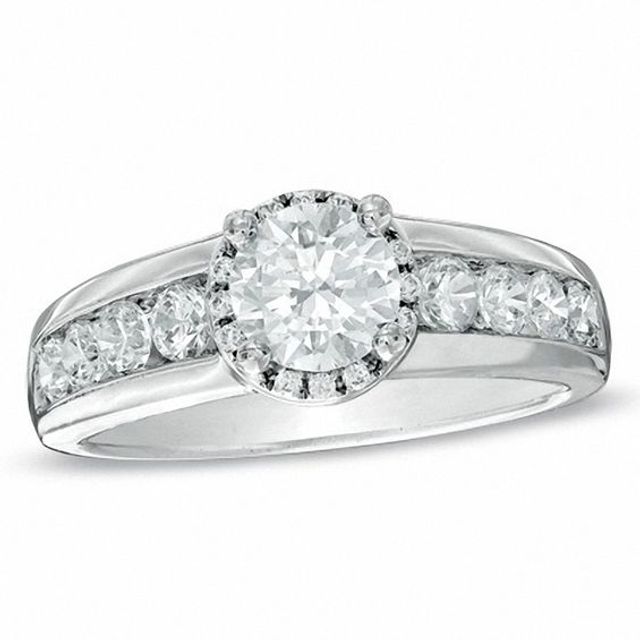 2-1/2 CT. T.w. Diamond Engagement Ring in 14K White Gold