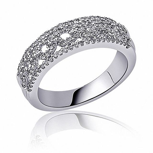 1/2 C.t. T.w. Diamond Fashion Band in 10K White Gold