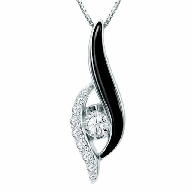 Sirenaâ¢Black Eyes 1/3 CT. T.w. Diamond Pendant in 14K White Gold