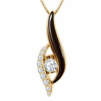 Sirenaâ¢ Black Eyes 1/3 CT. T.w. Diamond Pendant in 14K Gold
