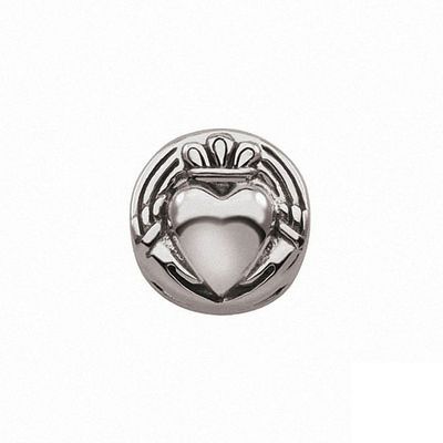 PersonaÂ® Sterling Silver Oxidized Claddagh Charm