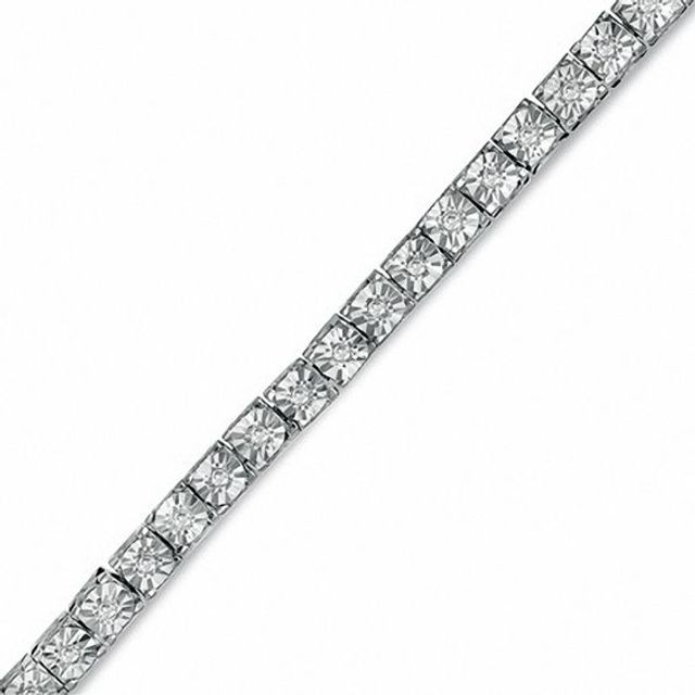 1/4 CT. T.w. Diamond Tennis Bracelet in Sterling Silver