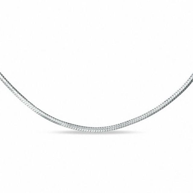 Ladies' 1.1mm Snake Chain Necklace in Sterling Silver - 16"