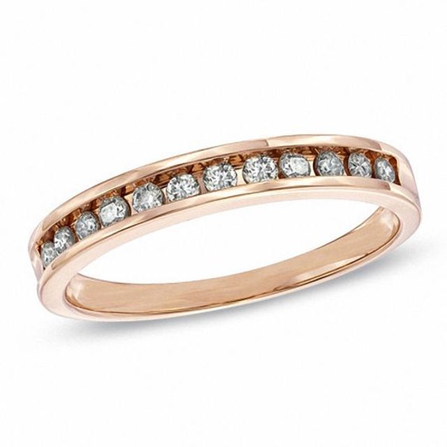 1/4 CT. T.w. Diamond Anniversary Band in 10K Rose Gold