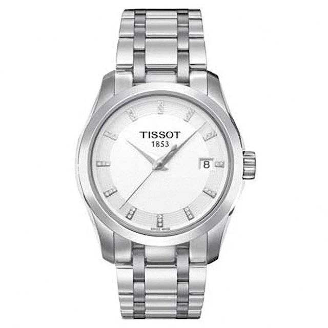 Ladies' Tissot Special Edition Couturier Diamond Accent Watch with White Dial (Model: T035.210.11.016.00)