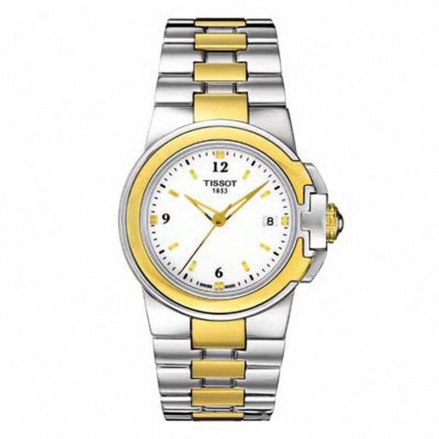 Ladies' Tissot Sport-T Two-Tone Watch with White Dial (T080.210.22.017.00)