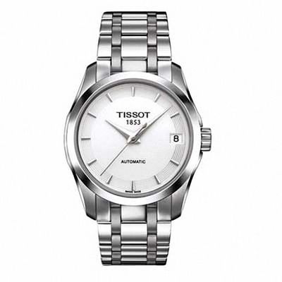 Ladies' Tissot Couturier Automatic Watch with White Dial (Model: T035.207.11.011.00)