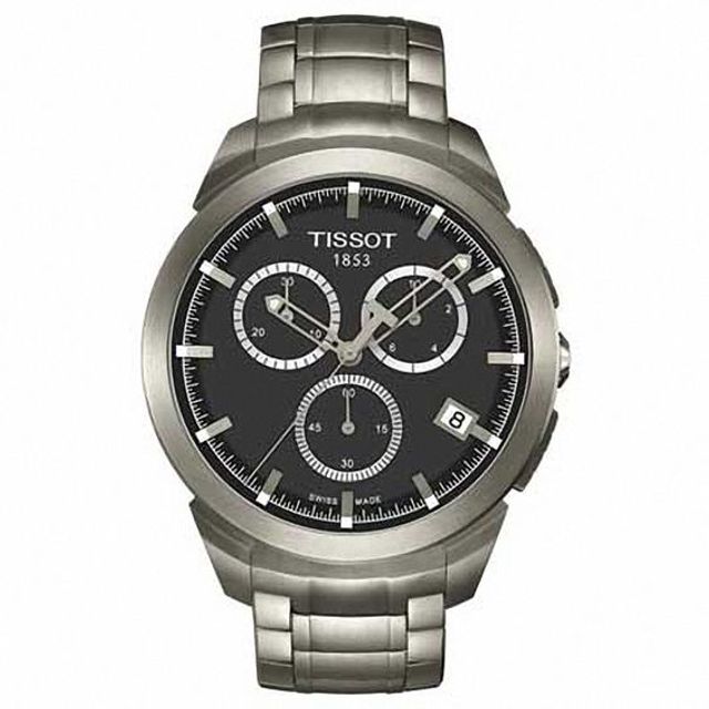 Men's Tissot Chronograph Titanium Watch with Grey Dial (Model: T069.417.44.061.00)
