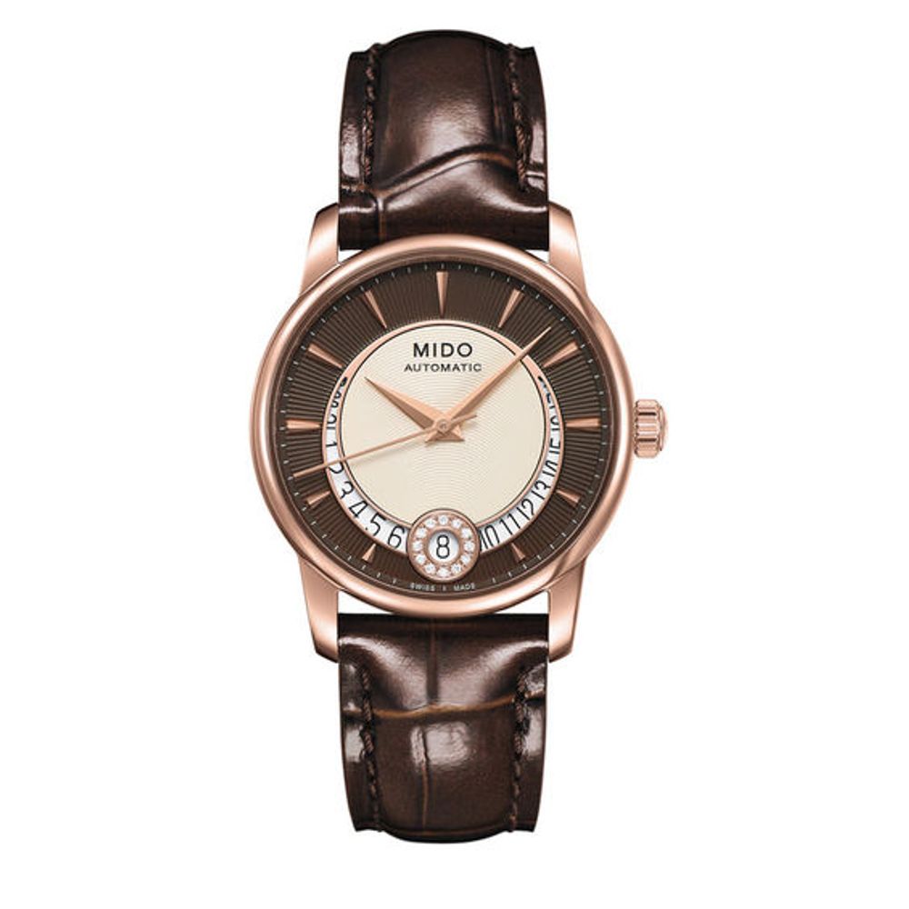 Ladies' Mido® Baroncelli II Automatic Strap Watch with Two-Tone Dial (Model: M007.207.36.291.00)