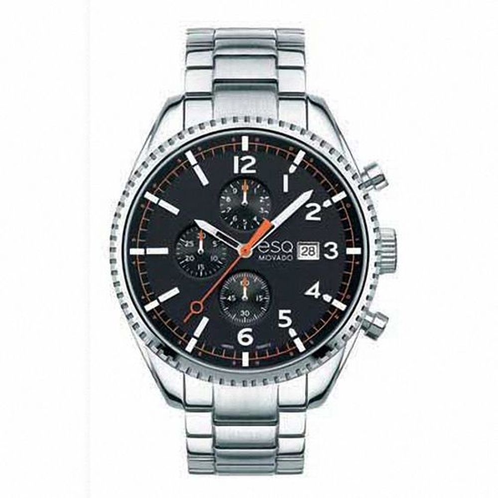 Men's ESQ Movado Catalyst Chronograph Watch with Black Dial (Model: 07301427)