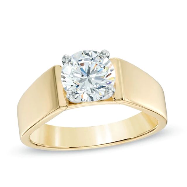 1-1/5 CT. Certified Diamond Solitaire Engagement Ring in 14K Two-Tone Gold (J/I2)