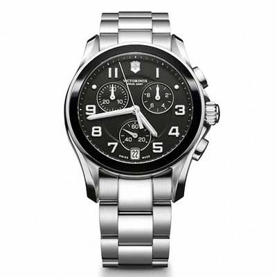 Men's Victorinox Swiss Army Classic Chronograph Watch with Black Dial (Model