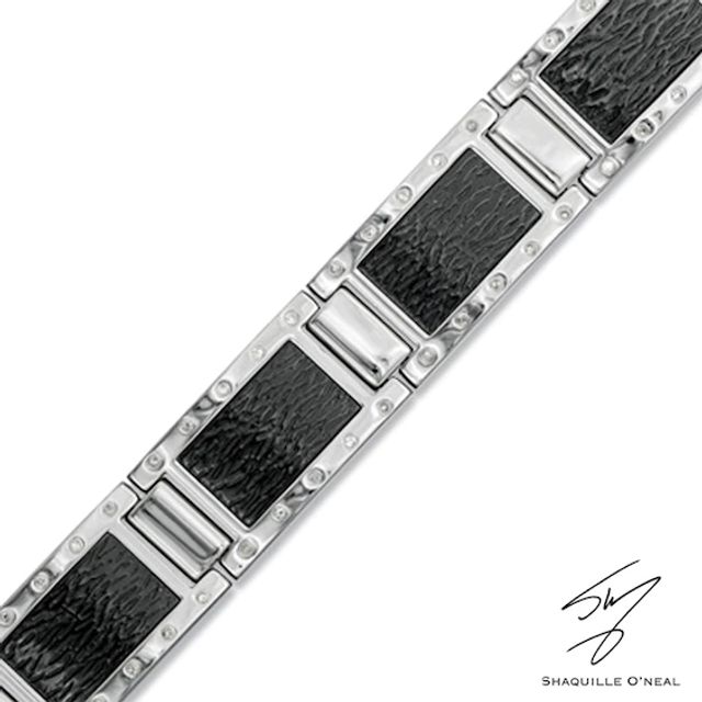 1/5 CT. T.w. Diamond Bracelet in Two-Tone Stainless Steel - 8.25"